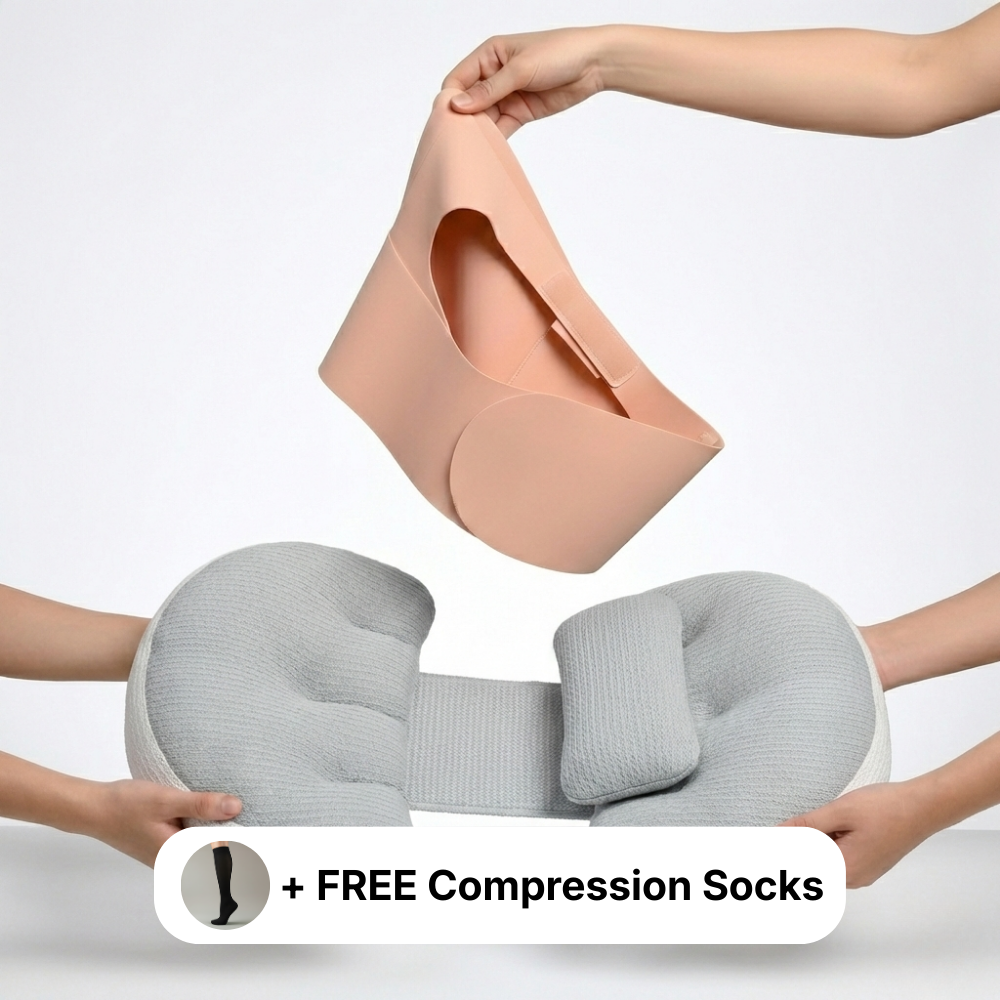 Lustra's Belly Band + Ergonomic Pillow